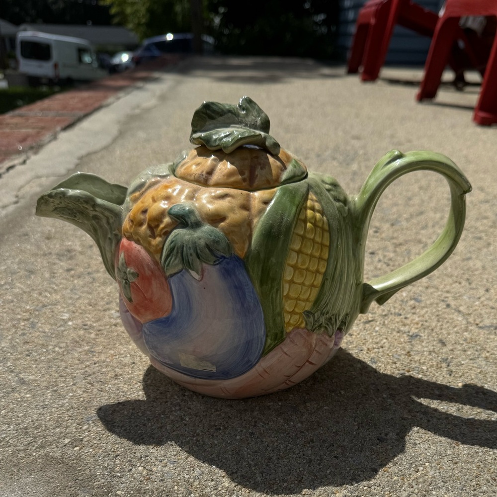 Vintage Vegetable Teapot
